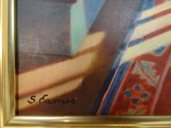Sandra Eames Enlightened by Sandra Eames Oil Paint on Academy Board in Good Frame - 2455951