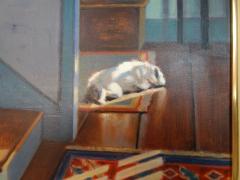 Sandra Eames Enlightened by Sandra Eames Oil Paint on Academy Board in Good Frame - 2455953
