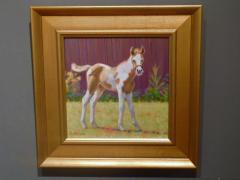 Sandra Eames Pony Up Small Oil Painting on Artist Board by Sandra Eames 2017 - 2161756