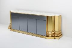 Sandro Petti Brass And Marble Credenza by Sandro Petti for Maison Jansen 1970s - 1226271