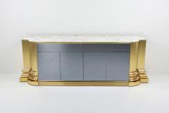 Sandro Petti Brass And Marble Credenza by Sandro Petti for Maison Jansen 1970s - 1226272