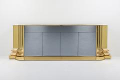 Sandro Petti Brass And Marble Credenza by Sandro Petti for Maison Jansen 1970s - 1226274