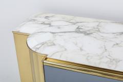 Sandro Petti Brass And Marble Credenza by Sandro Petti for Maison Jansen 1970s - 1226279