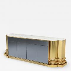 Sandro Petti Brass And Marble Credenza by Sandro Petti for Maison Jansen 1970s - 1226695