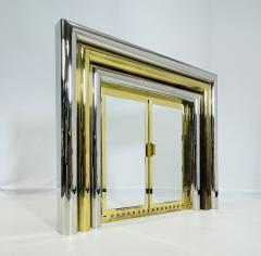 Sandro Petti Brass Chrome Fireplace Surround in the style of Sandro Petti - 4129074