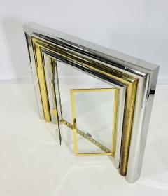 Sandro Petti Brass Chrome Fireplace Surround in the style of Sandro Petti - 4129077