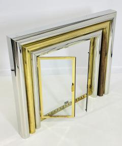 Sandro Petti Brass Chrome Fireplace Surround in the style of Sandro Petti - 4129079