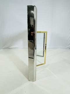 Sandro Petti Brass Chrome Fireplace Surround in the style of Sandro Petti - 4129080