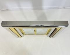 Sandro Petti Brass Chrome Fireplace Surround in the style of Sandro Petti - 4129081