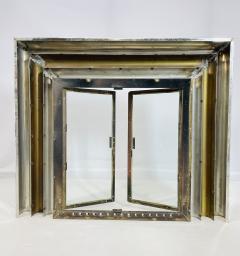 Sandro Petti Brass Chrome Fireplace Surround in the style of Sandro Petti - 4129082