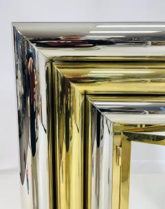 Sandro Petti Brass Chrome Fireplace Surround in the style of Sandro Petti - 4129084