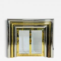 Sandro Petti Brass Chrome Fireplace Surround in the style of Sandro Petti - 4130235