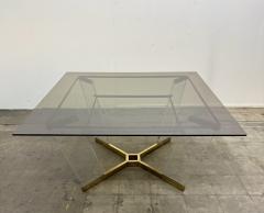 Sandro Petti Brass Lucite and Glass Dining Table Attributed to Sandro Petti Italy 1970s - 4479727
