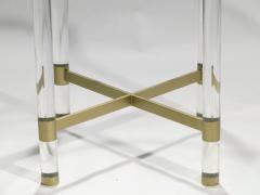 Sandro Petti Brass and lucite dining table by Sandro Petti for Metalarte 1970s - 993068