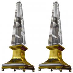 Sandro Petti Sandro Petti Obelisk Lucite Lighted Lamps - 675844