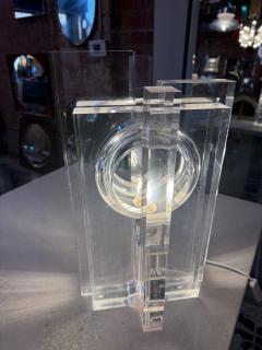 Sandro Petti Table Lamp in Acrylic by Sandro Petti for Maison Jansen 1970 - 4461182