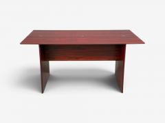 Sannemann Convertible Console or Dining Table Rosewood Brass Denmark 1970s - 4718830