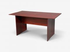 Sannemann Convertible Console or Dining Table Rosewood Brass Denmark 1970s - 4718831