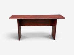 Sannemann Convertible Console or Dining Table Rosewood Brass Denmark 1970s - 4718833