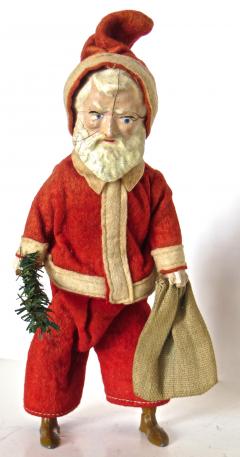 Santa Claus Walking Wind Up Toy Circa 1890 - 235689