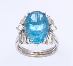 Santa Maria Aquamarine and Diamond White Gold Ring - 1012273