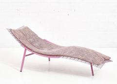 Saporiti Chaise Lounge in Missoni Fabric by Giovanni Offredi 1980 Italy - 2045205