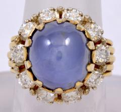 Sapphire Diamond Gold Cocktail Ring - 45916