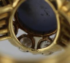 Sapphire Diamond Gold Cocktail Ring - 45917