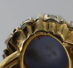 Sapphire Diamond Gold Cocktail Ring - 45918