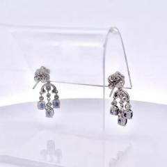 Sapphire Tassel Diamond Drop Earrings 18K - 3461938