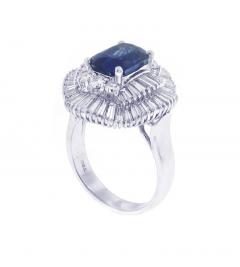 Sapphire and Diamond Cocktail Ring - 420137