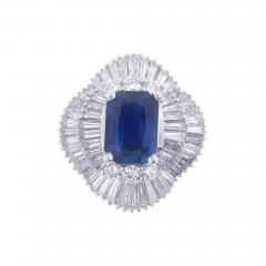 Sapphire and Diamond Cocktail Ring - 423621