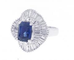 Sapphire and Diamond Cocktail Ring - 1008253