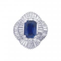 Sapphire and Diamond Cocktail Ring - 1008579