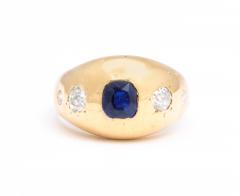 Sapphire and Diamond Gypsy Ring - 1831123