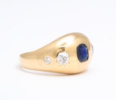 Sapphire and Diamond Gypsy Ring - 1831125