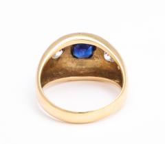 Sapphire and Diamond Gypsy Ring - 1831126