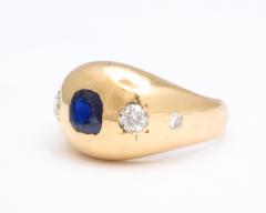 Sapphire and Diamond Gypsy Ring - 1831129