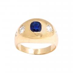 Sapphire and Diamond Gypsy Ring - 1839470