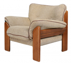 Sapporo Mobil Girgi 1970s Italian walnut lounge chairs by Sapporo For Mobil Girgi - 2978220