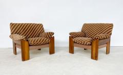 Sapporo Mobil Girgi Pair of Italian Mid Century Armchairs by Sapporo for Mobil Girgi - 3061401