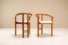 Sapporo Mobil Girgi Set of Four Rare Mobil Girgi Dining Chairs in Walnut Italy 1970s - 2947609