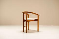 Sapporo Mobil Girgi Set of Four Rare Mobil Girgi Dining Chairs in Walnut Italy 1970s - 2947615
