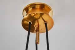 Sarfati Stilnovo 1950s bruno chiarini brass and glass chandelier for stilnovo - 1148237