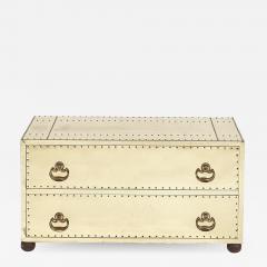 Sarreid Brass Two Drawer Low Chest 1960 - 2053894