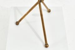 Sarreid LTD Gueridon Tripod Table Silver and Brass 1960 - 2429217