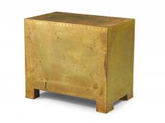 Sarreid Ltd Spanish High Style Brass Clad Strongbox Commode Bedside Table - 4653096