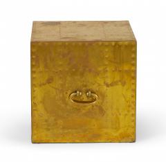 Sarried Ltd Sarreid Ltd Spanish High Style Brass Studded Cube Occasional Table 3 - 3169266