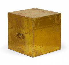 Sarried Ltd Sarreid Ltd Spanish High Style Brass Studded Cube Occasional Table 3 - 3169267