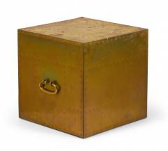 Sarried Ltd Sarreid Ltd Spanish High Style Brass Studded Cube Occasional Table 5 - 3169281